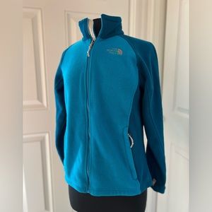 The North Face Two-Tone Blue Fleece Full Zip Jacket Sweater